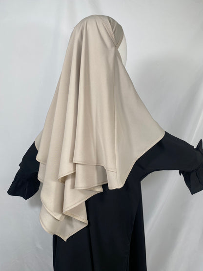 Khimar Hiyam - soie de médine BEIGE